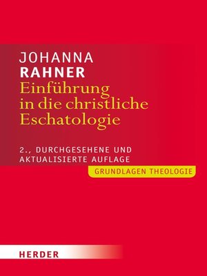 cover image of Einführung in die christliche Eschatologie